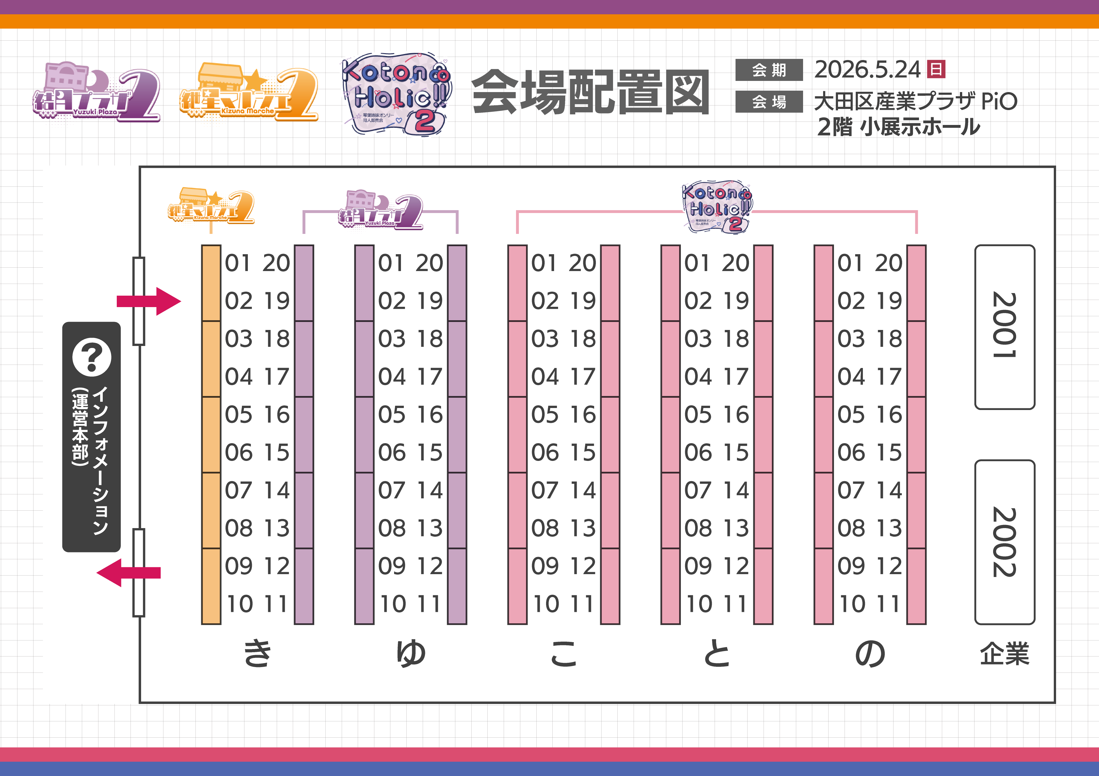 KotonoHolic!! 2 会場配置図